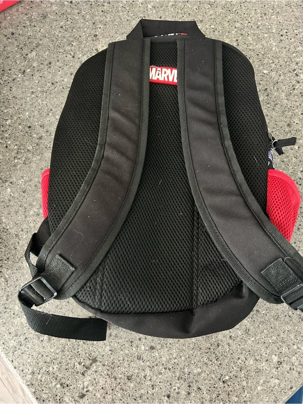Marvel Kids Spider-Man Red and Black Face Backpack